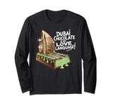 Dubai Chocolate Is My Love Language Funny Viral Chocolate Long Sleeve T-Shirt