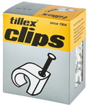 Tillex Clips 8-12mm (2,0x30mm spik) Vit (300-pak)