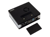 Joy-It - Boks - Akryl - Svart - For Raspberry Pi 4 Model B