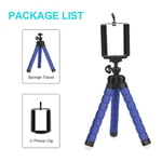 trépied pliable en forme de pieuvre pour Smartphone,pour Cramera Gopro 9/8/7,IPhone,Samsung,Xiaomi,Huawei,téléphone portable - Type Blue Tripod U Clip