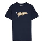 Teddy Smith Tee-Shirt Homme T-Flag MC Total Navy