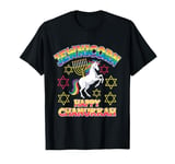 Funny Hanukkah Jewnicorn Unicorn Girl LGBT Jewish Chanukah T-Shirt