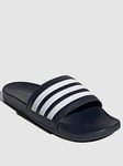 adidas Sportswear Adilette Comfort Sliders - Navy/White, Navy/White, Size 13, Men