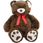 Sweety Toys- Ours en Peluche, 6724, Marron Chocolat, 100 cm