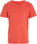 Tommy Hilfiger Boy's Boys Basic Cn Knit S/S Kb0kb04140 T-Shirt, Red (Apple Red Heather), 80