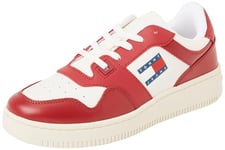 Tommy Jeans Baskets Femme Chaussures, Rouge (Magma Red), 37