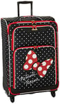 American Tourister Disney Minnie Mouse Red Bow Softside Spinner 28, Multi, One Size
