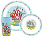 Peppa Pig Kids Plastic Dinner Set - Blue