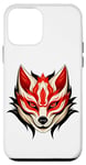 Coque pour iPhone 12 mini Masque de samouraï ninja de renard japonais Kitsune