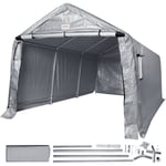 Mophorn - vevor Abri de Jardin, Tente de Rangement Garage Exterieur 304,8x457,2x243,8 cm Toutes Saisons avec Porte a Fermeture Eclair Enroulable,