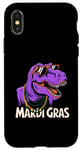 Coque pour iPhone X/XS Mardi Grawr Costume de dinosaure T-Rex pour enfant