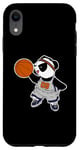 iPhone XR Basketball Panda Bear Slam Dunk Funny Kids Sports Exercise Case