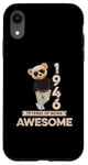 Coque pour iPhone XR 79ème anniversaire homme femme 1946 original Awesome ours en peluche