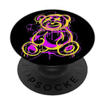 Graffiti Streetart Bear, bear Cartoon Hip-hop pop art PopSockets Adhesive PopGrip