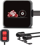 Dashcam Moto Caméra de Moto,WiFi Grand Angle de 130° Camera Moto,Double Lentille 1080P Caméra Avant et arrière,Moto Caméra de Sport étanche avec Vision Nocturne,Enregistrement en Boucle(Q43)