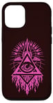 Coque pour iPhone 12/12 Pro Design œil qui voit tous