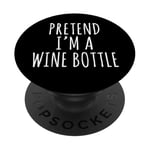 Costume d'Halloween Pretend I'm A Wine Bottle Simple Easy DIY PopSockets PopGrip Adhésif