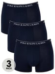 Polo Ralph Lauren 3 Pack Trunks - Navy, Navy, Size Xl, Men