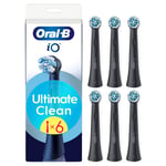 Oral B - iO Ultimate Clean Tandborsthuvuden - Svart - 6 st