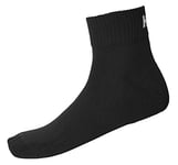 Helly Hansen Helly-Hansen Lifa Active Lot de 2 paires de chaussettes de sport 3/4, Mixte, 67180, Noir , Size 36-38