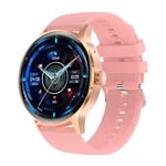 Cool Smartwatch Iris Silicone Rose (Amoled, Appels, Santé, Sport), Rose, Grande