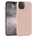 Phone Case For Apple iPhone 15 Plus Silicone Cover Protective Case Light Pink