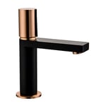 Essebagno 9013291 Exil mitigeur lavabo bas noir et or rose