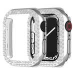 Rhinestone Skal Apple Watch SE 44mm silver