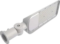 V-Tac Led Street Fixture 100W 11000Lm 6500K Justerbar Holder Skumringssensor Samsung Dioder Ip65 Grå 5 Års Garanti 20435