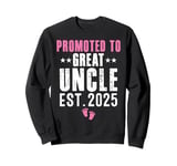 Promoted to Great Uncle 2025 It's A Girl - New Uncle 2025 Sweatshirt