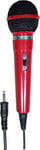 MRENTERTN Dynamic Handheld Karaoke Microphone with 3.5mm Plug Colour Red