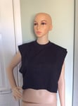 Bnwt Calvin Klein Jeans Women's Oversize Crop Tank Top - Black - Medium