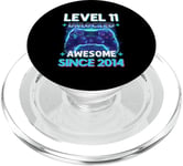 11e anniversaire Gamer 11 ans amusant Bday Boy Eleven Son PopSockets PopGrip pour MagSafe