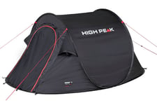 High Peak Vision 3, Camping, Hårdram, Tunneltält, 3 Person(Er), 2,26 Kg, Svart