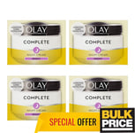 Olay Complete Night Cream Healthy Glowing Skin 50ml 4-Pack