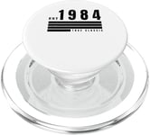 EST - 1984 - True Classic - Vintage Retro Aesthetic Birthday PopSockets PopGrip for MagSafe