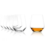 Stölzle_Lausitz Verres à Whisky Quatrophil O.F. Lot de 6, 370 ml – Verres à Whisky de Haute Qualité au Design Intemporel – Verres en Cristal Résistants au Lave-vaisselle et aux Chocs