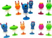 Set of 12 Colorful Monster Jump-ups Extravaganza 4-5cm High Toys for Everyday UK