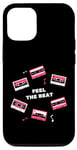 Coque pour iPhone 12/12 Pro Feel the Beat Music Lover Cassette Vintage Cadeau Homme Femme