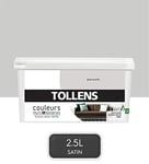 TOLLENS - Peinture Couleurs - Murs et Boiseries - Toutes pièces - Ultra résistante - Satin - Bois Flotté - 2,5L = 30m2