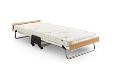 Jay-Be J-Bed Folding Bed with Anti Allergy Micro e-Pocket Mattress, Compact, Single 110965, 90 x 190 cm