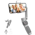 ZHIYUN Smooth Q3 [Official] Stabilisateur Smartphone 3 Axes, Telephone Gimbal pour iPhone et Android avec Trepied, Lumiere Intégrée et Zoom, pour Vlog, Vidéos Youtube et TikTok