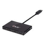 Répartiteur vidéo-audio Club 3D SenseVision Multi Stream Transport (MST) Hub CSV-6400 - 4 x DisplayPort