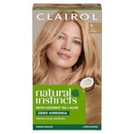 Clairol Natural Instincts Semi-Permanent No Ammonia Hair Dye, 9 Light Blonde