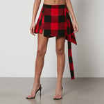 Vivienne Westwood Meghan Checked Wool Mini Skirt