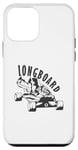 Coque pour iPhone 12 mini Longboard debout sur le skateboard