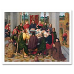 Artery8 Master Amsterdam Death Virgin Last Supper Painting Art Print Framed Poster Wall Decor 12x16 inch