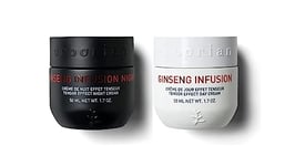 Erborian - Routine Ginseng - Duo crème de jour et de nuit ginseng infusion 50 ml, soin visage anti-âge effet tenseur - Soin Cosmétique Coréen