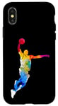 Coque pour iPhone X/XS Balle de basket pour joueur de basket