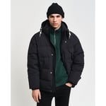 HEAVY DOWN JACKET, L, EBONY BLACK